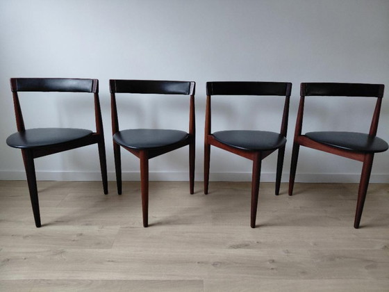 Image 1 of Uitschuifbare eettafel met 4 stoelen Hans Olsen / Frem Røjle / Roundette