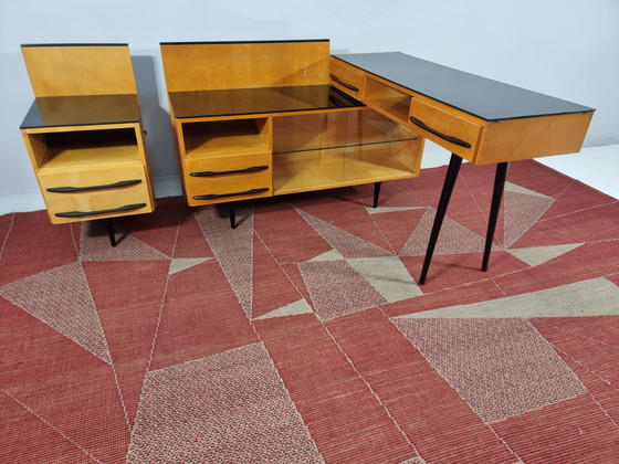 Image 1 of Desk by Mojmir Pozar for Up Závody, 1960s, Set of 2