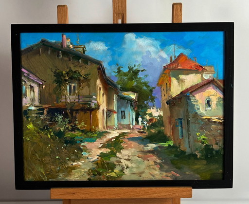 Road Along the City Street