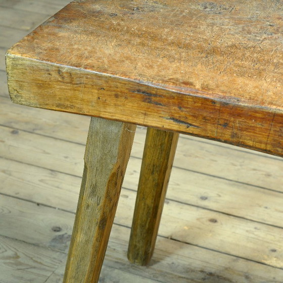 Tavolo da macellaio in rovere, circa 1920 – Tavoli, Wood (photo 9 of 11)