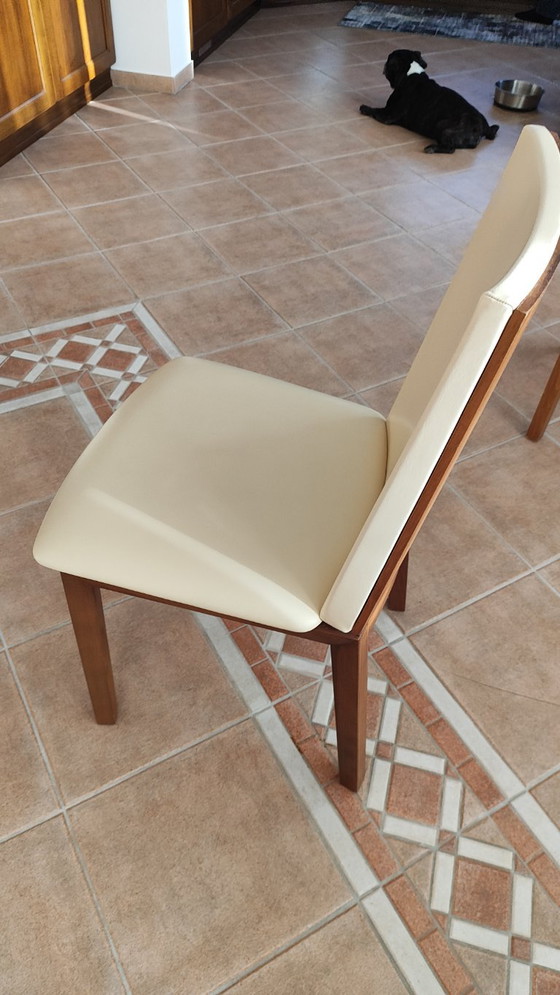 Juego de 6 sillas de comedor Skovby SM51 – Wood, Skai (photo 6 of 10)
