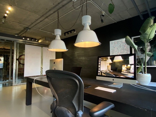 Designer industrial lamps - set of 2