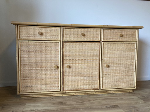 Rotan kast vintage