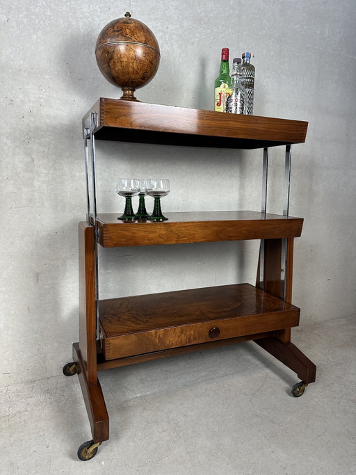 Étagère/table Besway Art Déco (convertible) - loupe de bois