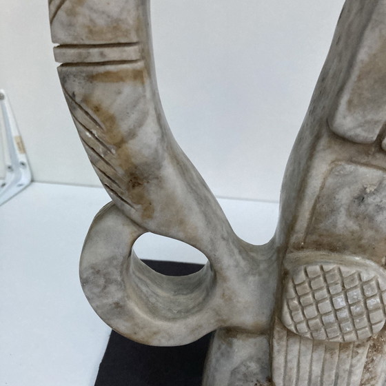 Image 1 of Sculpted stone head in pre-Columbian style, 20th century work