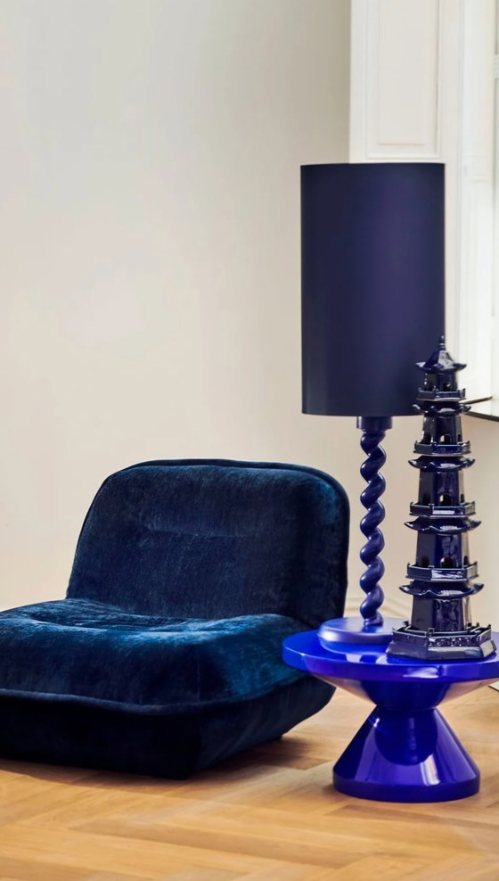 Image 1 of Prachtige Koningsblauwe Vaas Van PolsPotten: De Pagode