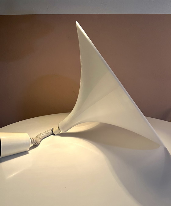 Image 1 of Harco Loor Design - Trumpet Shaped Hanging Pedant - White hanging lamp trumpet vintage flower 