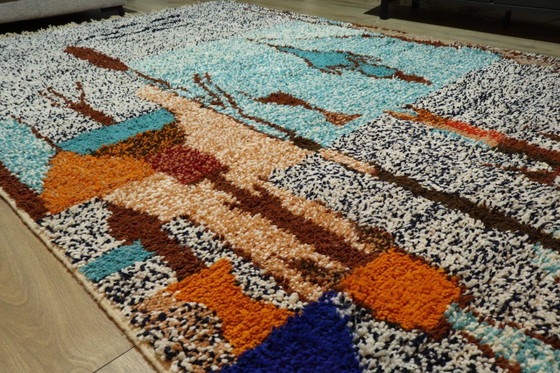 Image 1 of Berber carpet wool rug floor rug new 310 x 210 cm color rug carpet Berber runner large interior unique high pile original