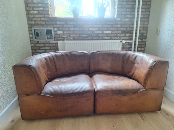 De Sede DS-15 Bank – Modulaire banken, Leather, Wood (photo 3 of 5)