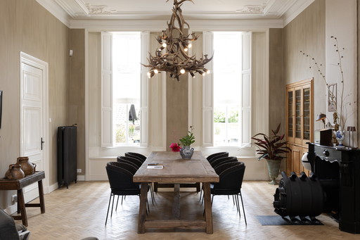 Founder Solid Oak Farm Table 250 Cm Long