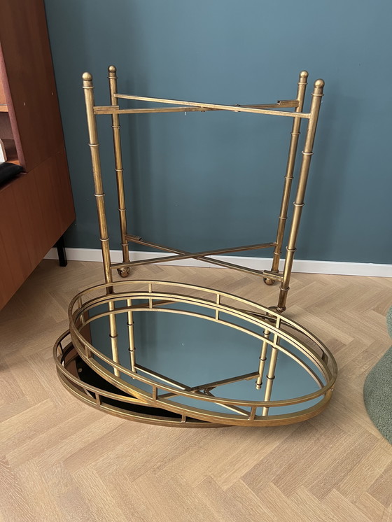 Image 1 of Goudkleurige Normandy Bar Cart van Bungalow 5