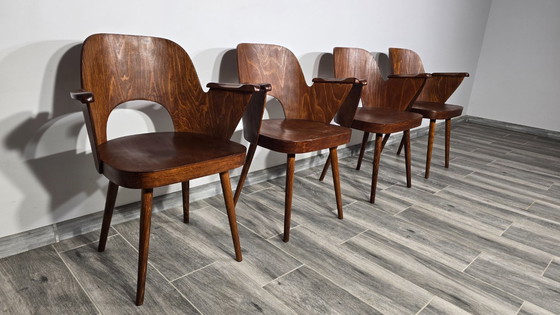 Image 1 of Esszimmerstühle von Oswald Haerdtl für Ton, 4er-Set