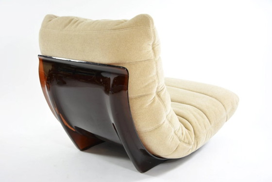 Image 1 of Chauffeuse et son repose pied Marsala Ligne Roset beige clair