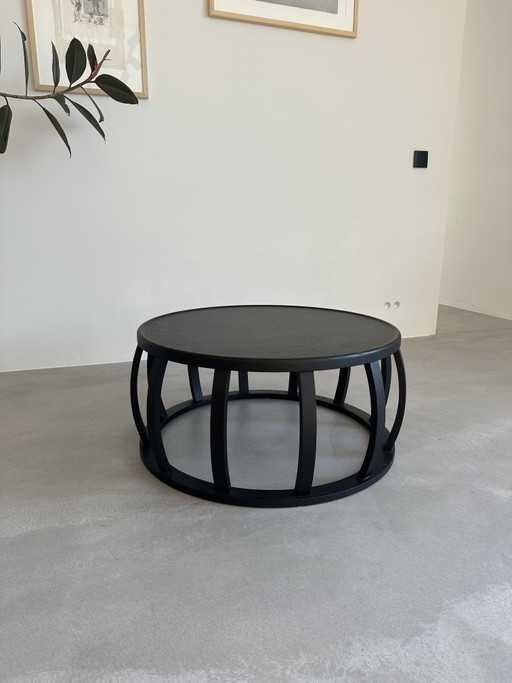 Table Basse Maxalto Loto – Ø 80 cm – Chêne Noir (Antonio Citterio)
