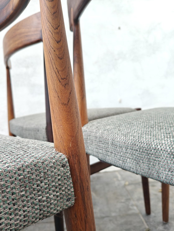 Image 1 of Sedie da pranzo in palissandro, sedie da pranzo vintage