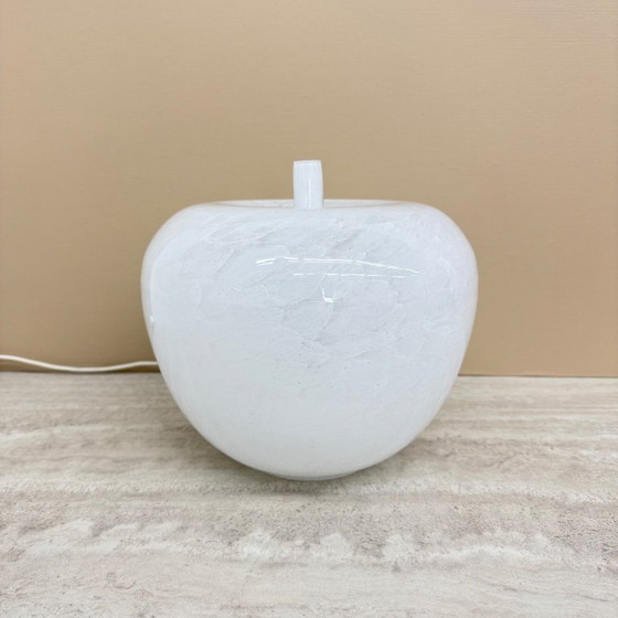 Image 1 of Vintage Eickmeier vintage glass table lamp apple shaped , 1970s