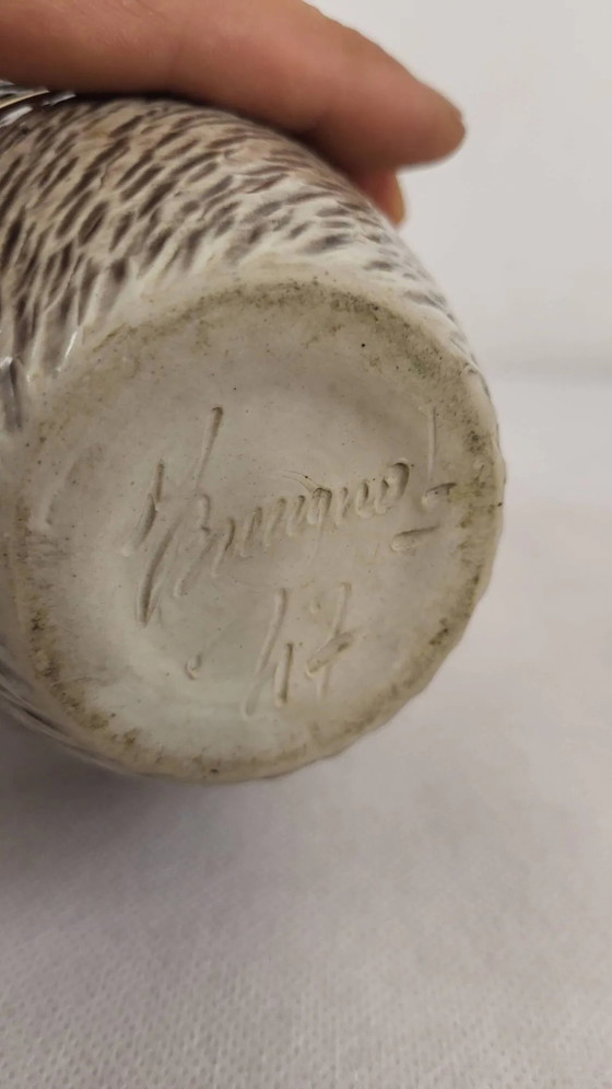 Jarrón de gres firmado Breugnot – Jarrones, Porcelain, Art Deco (photo 5 of 7)