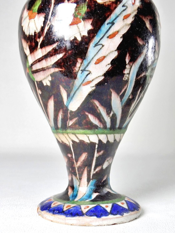 Image 1 of Pottery Ceramic Vase Karakashian-Balian Xix-Xxe Ohanessien Iznik