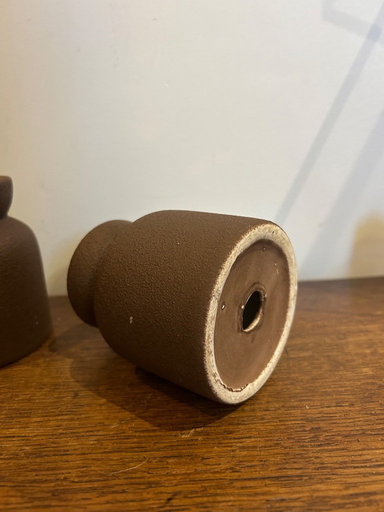 Pair of Vintage Brutalist Candlesticks – Candle holders, Ceramic (photo 9 of 20)