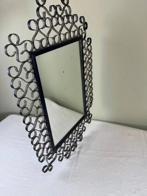 Specchio in ferro battuto Chaty Vallauris – Iron, Mid Century Modern (photo 15 of 16)