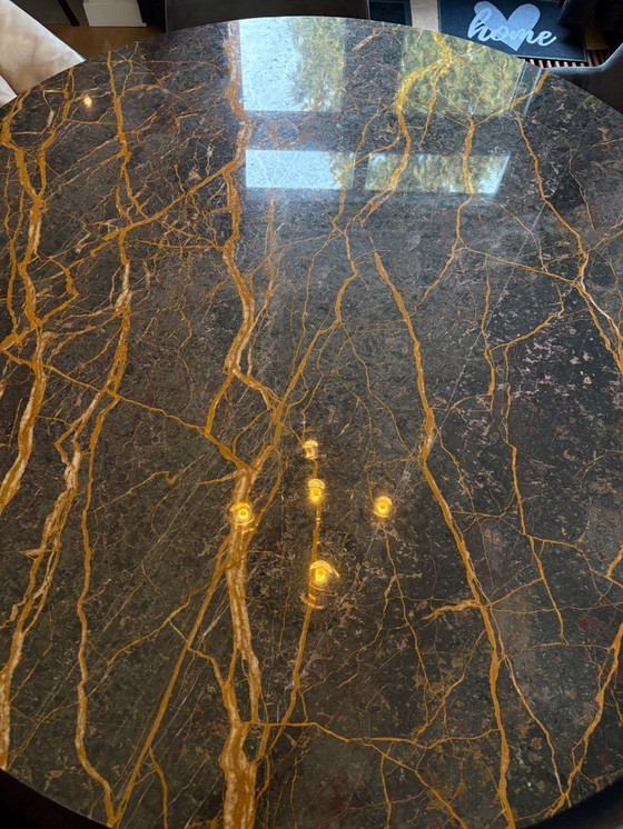 Image 1 of Table de salle à manger ronde en marbre de 150 cm