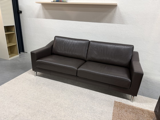 Image 1 of Leolux Antonia 3-Sitzer-Sofa, braunes Leder