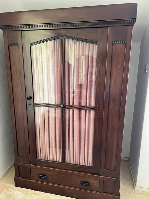 Two mahogany wardrobes