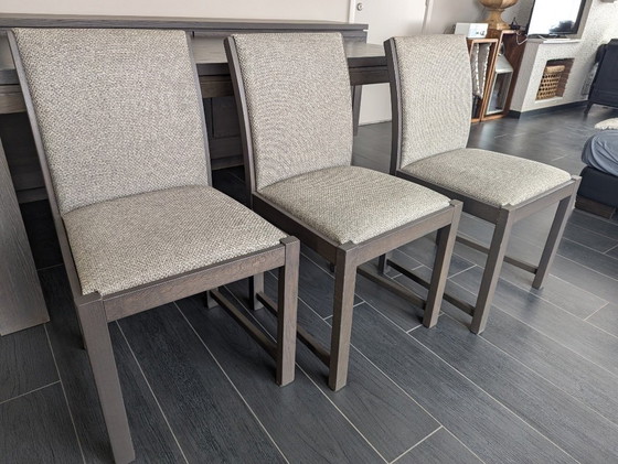 Image 1 of Set da pranzo (tavolo, 6 sedie, credenza, set di specchi)