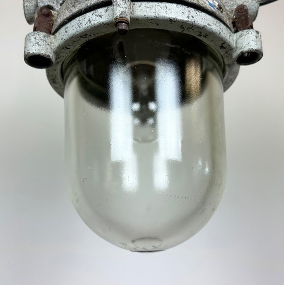 Image 1 of Grey Industrial Cast Aluminium Explosion Proof Lamp, 1970s