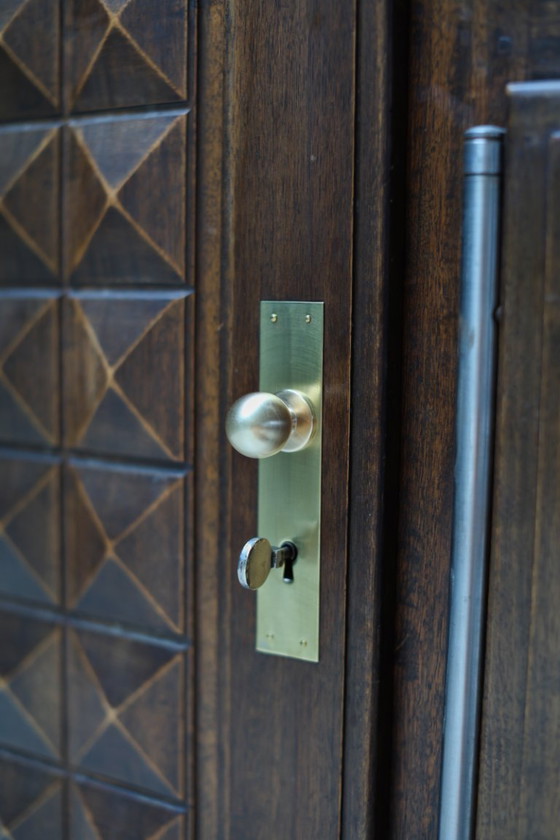 Image 1 of Charles Dudouyt Oak Credenza - 1950s French Mid-Century Modern Furniture