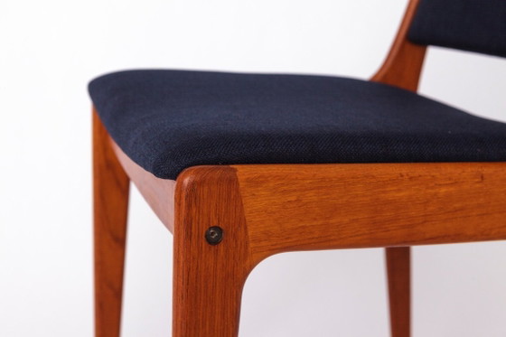 4 de 8 Chaises de salle à manger Johannes Andersen | Design danois en teck Mid-Century | Élégance vintage (photo 5 of 10)