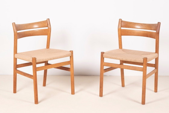 Image 1 of 4x Børge Mogensen BM1 Silla de comedor de roble, años 50 Dinamarca