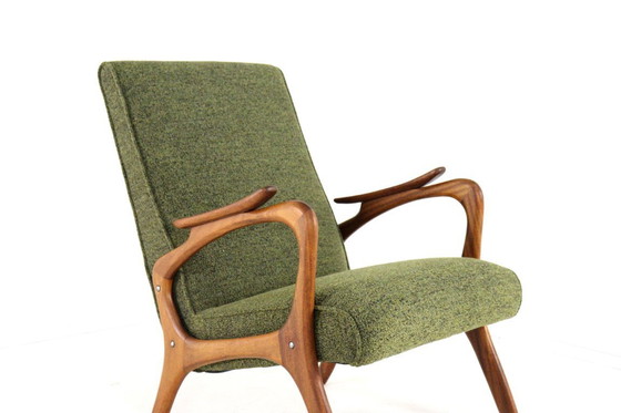 Image 1 of fauteuil vintage rembourré style milieu du siècle
