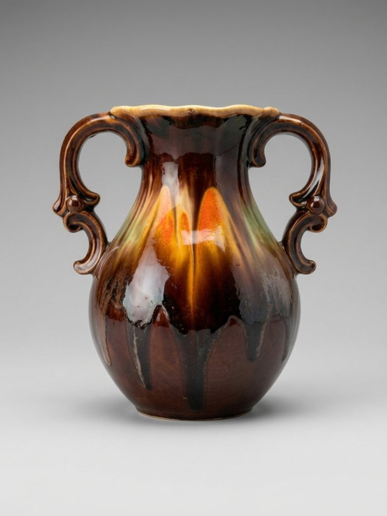Dümler & Breiden – Two-Handled Glazed Ceramic Vase – Model 1110/19 (photo 4 of 9)