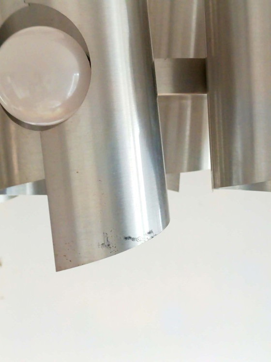 Space Age Chandeliers aluminum 1970 Polam Bielsko – Aluminium (photo 13 of 14)