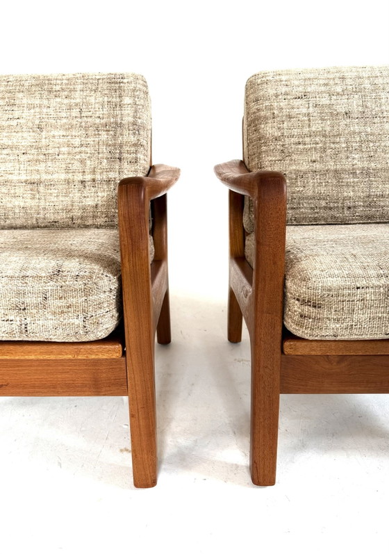 Set di 2 poltrone vintage in teak, Juul Kristensen '70 – Wood, Metal (photo 3 of 12)