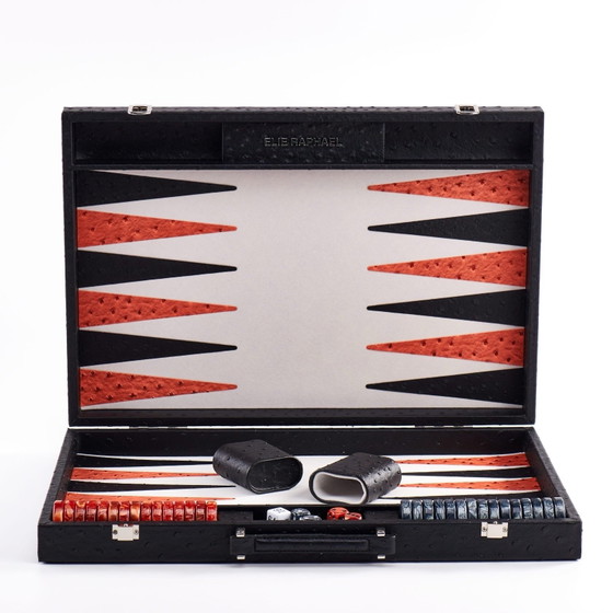 Backgammon Elie Raphaël – Objets déco, Skaï (photo 2 of 8)