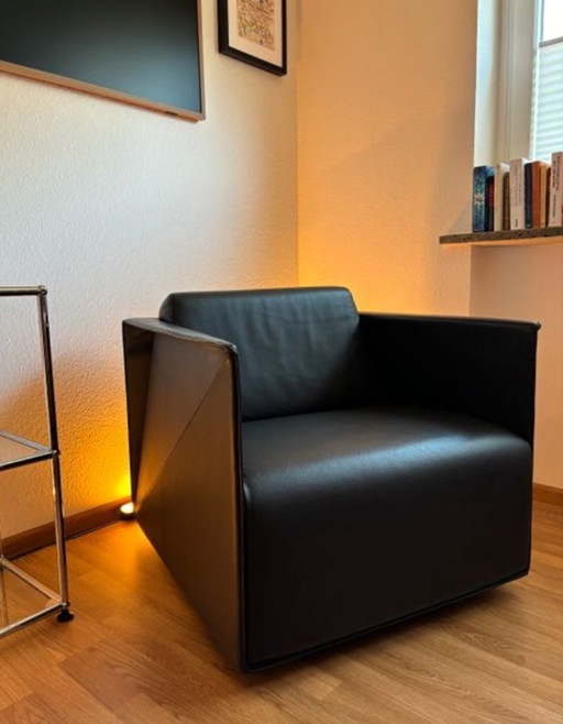 Walter Knoll T-Ray leather armchair genuine leather - swivel