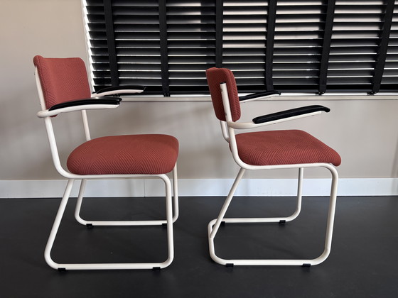 Image 1 of 2x Stühle mit Rohrrahmen neu bezogen