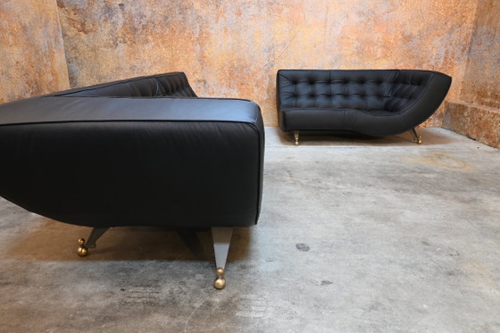 Chaiselongue Montis Quintus uniche ristrutturate + divano – Divani modulari, Pelle, Modern (photo 7 of 14)
