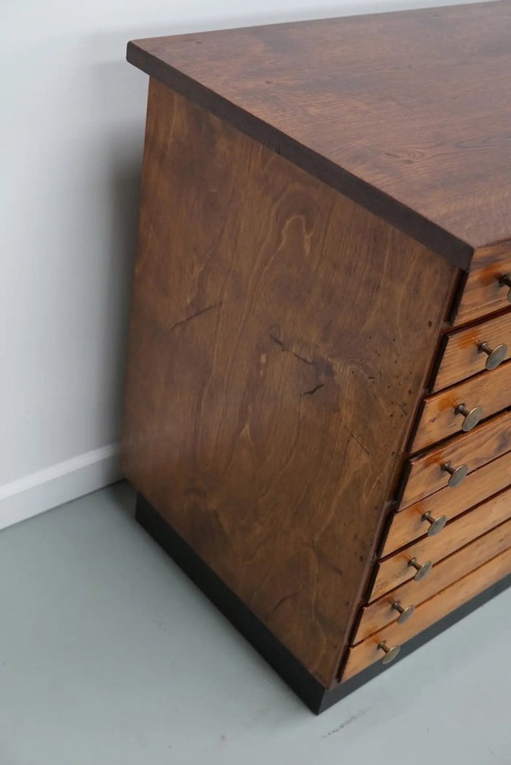 Image 1 of Alter deutscher Apothekerschrank aus Kiefer und Eiche, 1950er Jahre