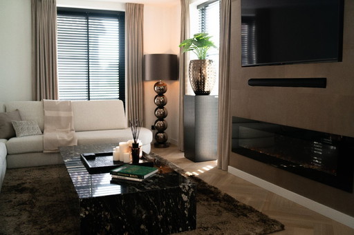 Stella Ecksofa Bouclé Weiß