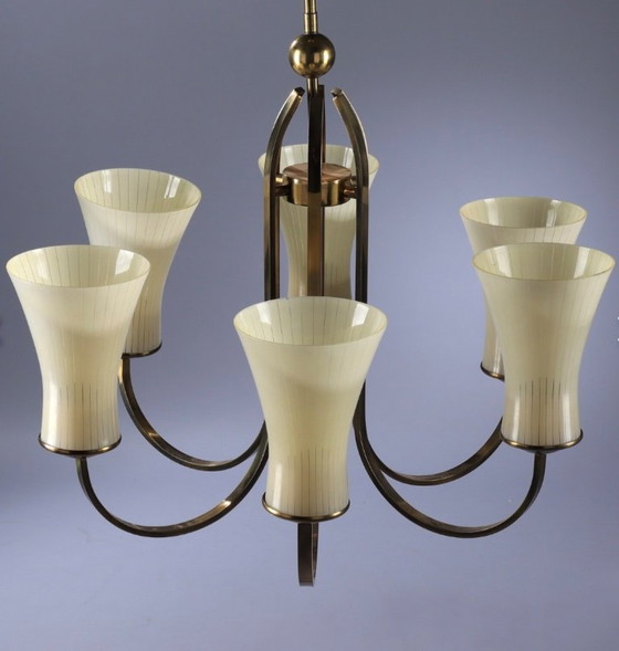 Image 1 of Französischer Art-déco-Kronleuchter