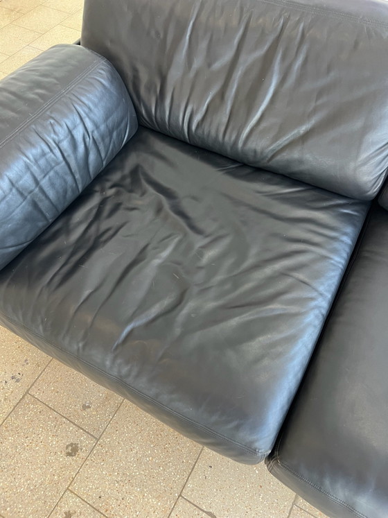 De Sede DS 76 Divano nero Design Couch – Divani 2 posti, Pelle, Legno (photo 12 of 13)