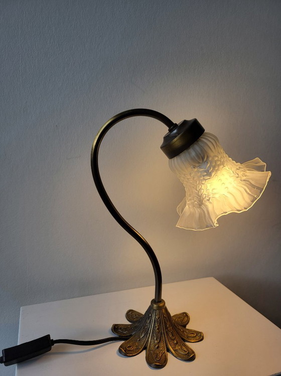 Paire de lampes de bureau Lily – Brass (photo 10 of 12)