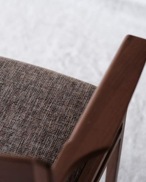 2 sillones de comedor Formosus Home, nogal