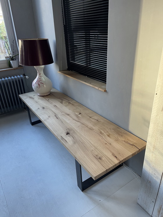 Image 1 of Coffee table made of old oak.