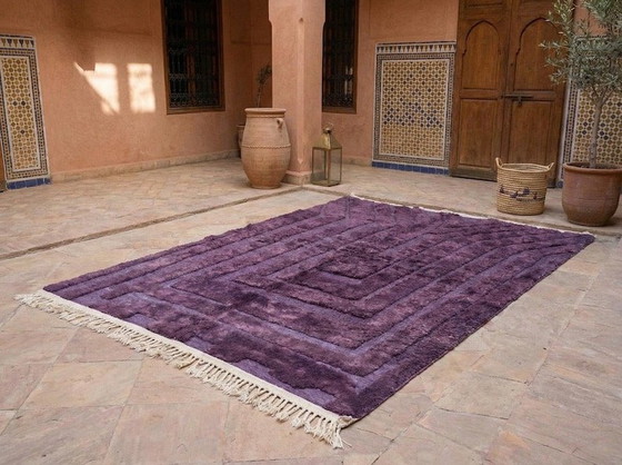 Image 1 of Twee handgemaakte Berber tapijten, traditioneel Marokkaans vakmanschap, 2 (200/300) cm