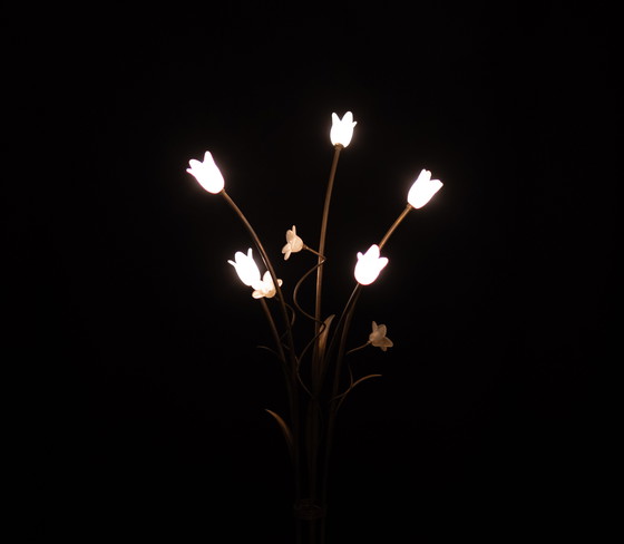 Image 1 of Lampadaire floral Hollywood Regency