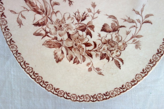 Image 1 of 2 piatti da portata in terracotta Gien, modello May, circa 1900